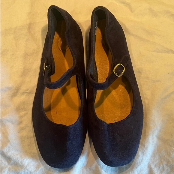 Doen for Gap Dark Blue Mary Jane Flats - Picture 2 of 6